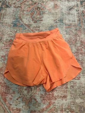 lululemon athletica Bright Orange Run Shorts